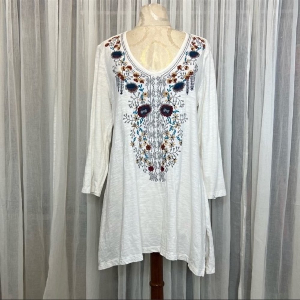 Athleta X Caite Embroidered Top
